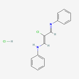 molecular formula C15H14Cl2N2 B11943184 N-(2-Chloro-3-(phenylamino)allylidene)aniline hydrochloride 