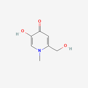 molecular formula C7H9NO3 B1194320 5-Hydroxy-2-hydroxymethyl-1-methylpyrid-4-one CAS No. 70033-59-9
