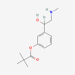 molecular formula C14H21NO3 B1194323 Pivenfrine CAS No. 67577-23-5