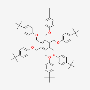 molecular formula C72H90O6 B11943291 Benzene, hexakis[[4-(1,1-dimethylethyl)phenoxy]methyl]- CAS No. 61160-97-2