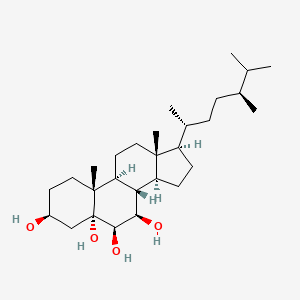 molecular formula C28H50O4 B1194330 5alpha-Ergostane-3beta,5,6beta,7beta-tetrol CAS No. 80525-48-0
