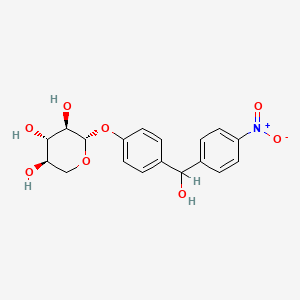 beta-D-Xylopyranoside, 4-(hydroxy(4-nitrophenyl)methyl)phenyl