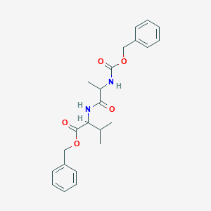 molecular formula C23H28N2O5 B11943351 Carbobenzyloxy-L-alanyl-L-valine benzyl ester CAS No. 66880-97-5