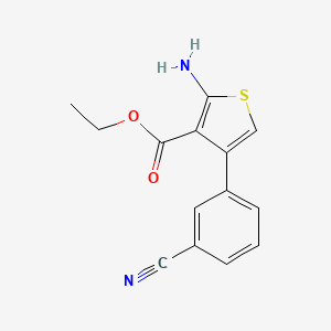 molecular formula C14H12N2O2S B11943359 Ethyl 2-amino-4-(3-cyanophenyl)thiophene-3-carboxylate CAS No. 849659-40-1