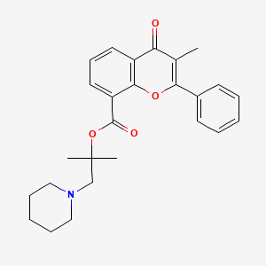 molecular formula C26H29NO4 B1194338 Terflavoxate CAS No. 86433-40-1