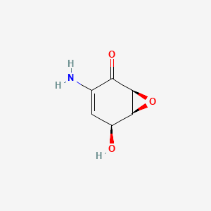 (1S,5S,6S)-3-Amino-5-hydroxy-7-oxabicyclo[4.1.0]hept-3-EN-2-one