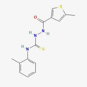 1-(2-Methylphenyl)-3-[[(5-methyl-3-thiophenyl)-oxomethyl]amino]thiourea