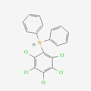molecular formula C18H11Cl5Si B11943443 Diphenyl(pentachlorophenyl)silane CAS No. 16030-05-0