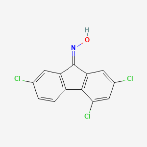 molecular formula C13H6Cl3NO B11943454 2,4,7-Trichloro-9-fluorenone oxime CAS No. 22296-49-7