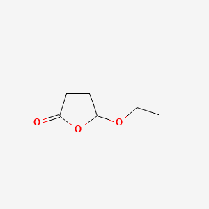 molecular formula C6H10O3 B1194346 2(3H)-Furanone, 5-ethoxydihydro- CAS No. 932-85-4