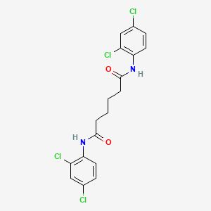 molecular formula C18H16Cl4N2O2 B11943461 N(1),N(6)-Bis(2,4-dichlorophenyl)hexanediamide CAS No. 383163-11-9