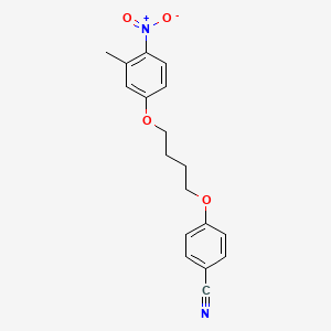 molecular formula C18H18N2O4 B1194348 4-[4-(3-Methyl-4-nitrophenoxy)butoxy]benzonitrile 