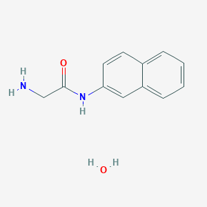 molecular formula C12H14N2O2 B11943482 Glycine-2-naphthylamide monohydrate 