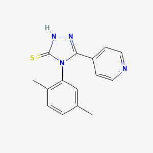 4-(2,5-dimethylphenyl)-3-pyridin-4-yl-1H-1,2,4-triazole-5-thione