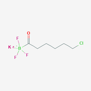 molecular formula C6H10BClF3KO B11943508 Potassium 6-chlorohexanoyltrifluoroborate 