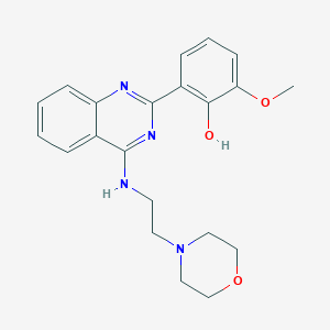 2-methoxy-6-[4-[2-(4-morpholinyl)ethylamino]-1H-quinazolin-2-ylidene]-1-cyclohexa-2,4-dienone
