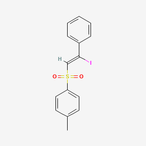 molecular formula C15H13IO2S B11943566 2-Iodo-2-phenylvinyl P-tolyl sulfone CAS No. 56480-95-6