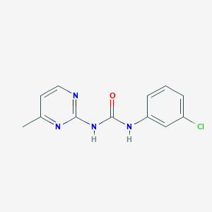 molecular formula C12H11ClN4O B11943584 N-(3-chlorophenyl)-N'-(4-methyl-2-pyrimidinyl)urea CAS No. 853318-47-5