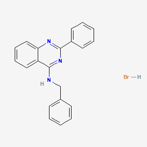 molecular formula C21H18BrN3 B11943594 N-Benzyl-2-phenyl-4-quinazolinamine hydrobromide CAS No. 853344-30-6