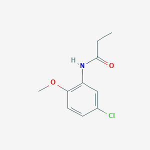 molecular formula C10H12ClNO2 B11943597 N-(5-chloro-2-methoxyphenyl)propanamide 