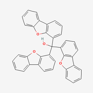 molecular formula C37H22O4 B11943607 Tris(4-dibenzofuryl)methanol CAS No. 119482-21-2