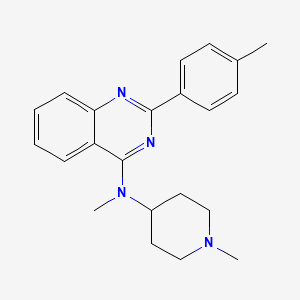 N-methyl-2-(4-methylphenyl)-N-(1-methylpiperidin-4-yl)quinazolin-4-amine
