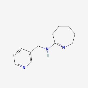 molecular formula C12H17N3 B11943632 N-[2-Azepanylidene](3-pyridinyl)methanamine 