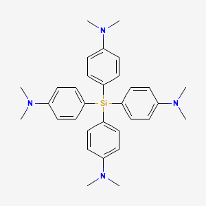 molecular formula C32H40N4Si B11943670 Tetrakis(4-(dimethylamino)phenyl)silane CAS No. 18881-91-9