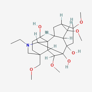 molecular formula C25H41NO7 B1194368 Acomonine 