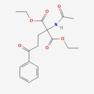 molecular formula C18H23NO6 B11943696 Diethyl 2-acetamido-2-(3-oxo-3-phenylpropyl)malonate CAS No. 2847-91-8