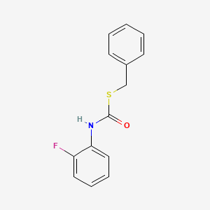 molecular formula C14H12FNOS B11943732 S-Benzyl N-(2-fluorophenyl)thiocarbamate CAS No. 112434-09-0