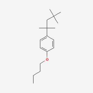 molecular formula C18H30O B11943734 Benzene, 1-butoxy-4-(1,1,3,3-tetramethylbutyl)- CAS No. 111753-22-1