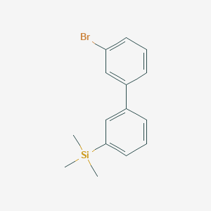 molecular formula C15H17BrSi B11943772 [3-(3-Bromophenyl)phenyl]-trimethylsilane 