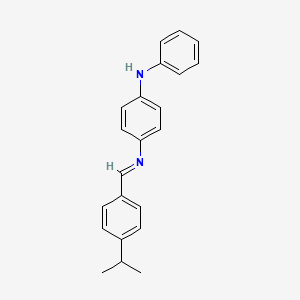 molecular formula C22H22N2 B11943821 N-phenyl-4-[(4-propan-2-ylphenyl)methylideneamino]aniline CAS No. 109867-19-8