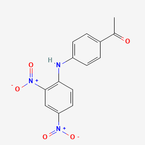 molecular formula C14H11N3O5 B11943822 4'-(2,4-Dinitroanilino)acetophenone CAS No. 40950-03-6