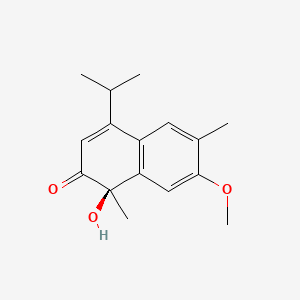 molecular formula C16H20O3 B1194383 Lacinilene C 7-methyl ether CAS No. 56362-72-2