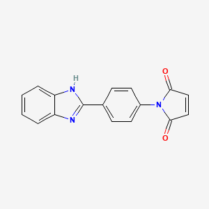 molecular formula C17H11N3O2 B1194385 N-[4-(2-Benzimidazolyl)phenyl]maleimide CAS No. 27030-97-3