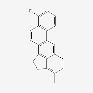 molecular formula C21H15F B11943852 Benz(j)aceanthrylene, 10-fluoro-1,2-dihydro-3-methyl- CAS No. 74924-90-6