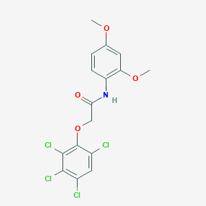 molecular formula C16H13Cl4NO4 B11943874 N-(2,4-dimethoxyphenyl)-2-(2,3,4,6-tetrachlorophenoxy)acetamide CAS No. 853314-28-0