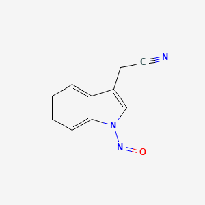 molecular formula C10H7N3O B1194388 1-Nitrosoindole-3-acetonitrile CAS No. 97672-08-7