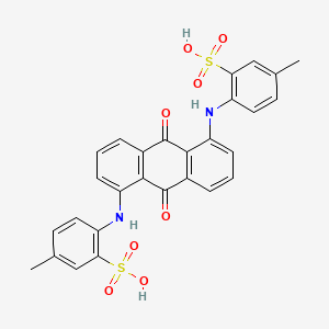 molecular formula C28H22N2O8S2 B1194392 Anthraquinone Violet CAS No. 117-04-4