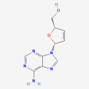 molecular formula C10H11N5O2 B1194393 [5-(6-Aminopurin-9-yl)-2,5-dihydrofuran-2-yl]methanol CAS No. 7057-48-9