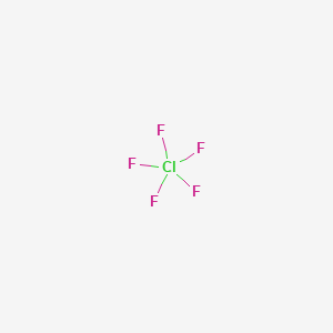 molecular formula ClF5 B1194396 Chlorine pentafluoride CAS No. 13637-63-3