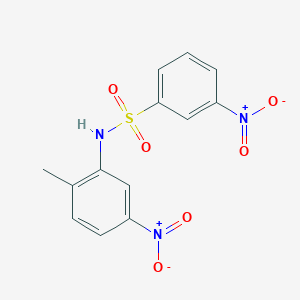 molecular formula C13H11N3O6S B11943965 N-(2-methyl-5-nitrophenyl)-3-nitrobenzenesulfonamide CAS No. 16939-25-6