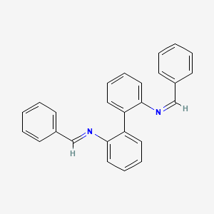 molecular formula C26H20N2 B11943966 N-[2-[2-(Benzylideneamino)phenyl]phenyl]-1-phenyl-methanimine CAS No. 83027-14-9