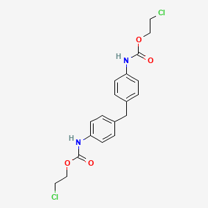 molecular formula C19H20Cl2N2O4 B11943984 Bis(2-chloroethyl) N,N'-(methylenedi-4,1-phenylene)biscarbamate CAS No. 25464-85-1