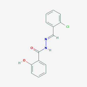 molecular formula C14H11ClN2O2 B11943995 N'-(2-chlorobenzylidene)-2-hydroxybenzohydrazide CAS No. 86762-56-3