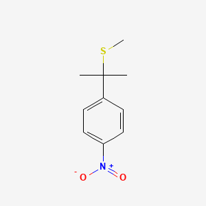molecular formula C10H13NO2S B11944008 alpha,alpha-Dimethyl-4-nitrobenzyl methyl sulfide CAS No. 113109-61-8