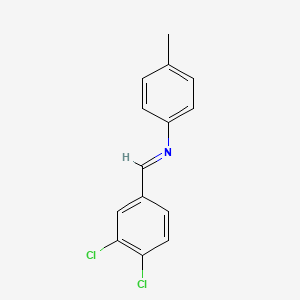 molecular formula C14H11Cl2N B11944022 N-(3,4-Dichlorobenzylidene)-P-toluidine CAS No. 63462-35-1