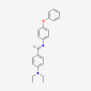 molecular formula C23H24N2O B11944059 N,N-diethyl-4-[(4-phenoxyphenyl)iminomethyl]aniline CAS No. 6668-45-7